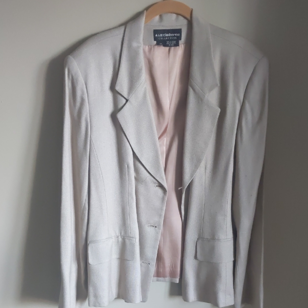 Liz Claiborne Women's Light Gray Blazer